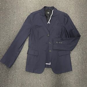 $690 Bogner Suit Blazer Embroidery Women’ Size 8 3 Business Casual
